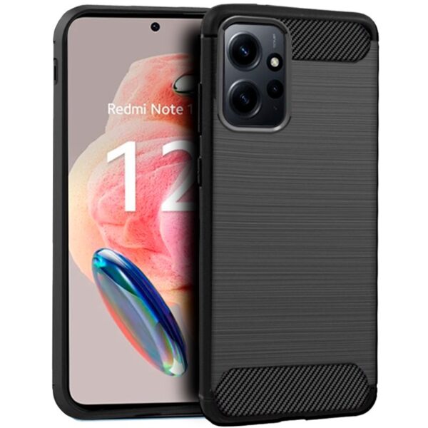 Capa COOL para Xiaomi Redmi Note 12 Carbono Preto