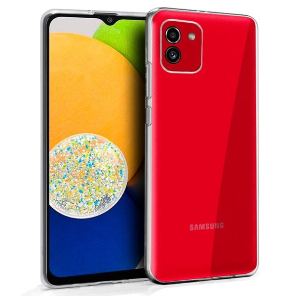 Capa de silicone COOL para Samsung A035 Galaxy A03 (transparente)