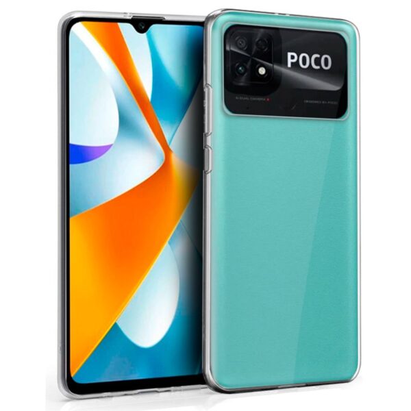 Capa de silicone COOL para Xiaomi Poco C40 (transparente)