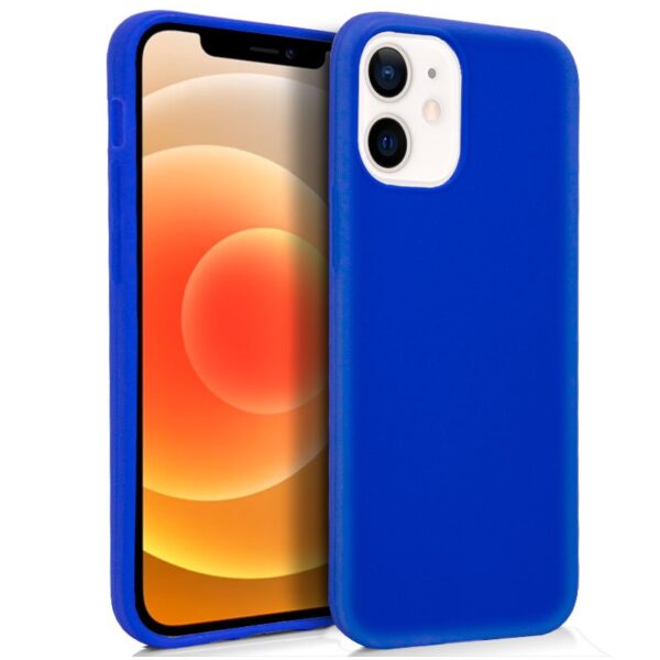 Capa de silicone COOL para iPhone 12 mini (azul)