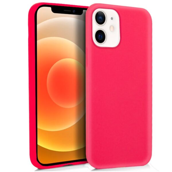 Capa de silicone COOL para iPhone 12 mini (rosa)