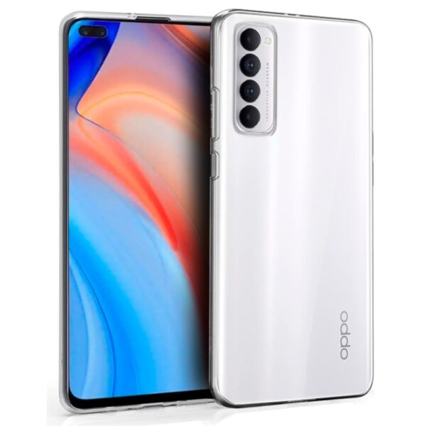 Capa de silicone COOL para Oppo Reno 4 Pro (transparente)