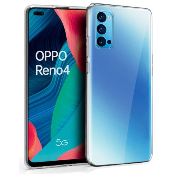 Capa de silicone COOL para Oppo Reno 4 (transparente)