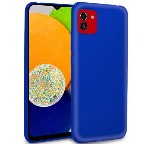 Capa de silicone COOL para Samsung A035 Galaxy A03 (azul)