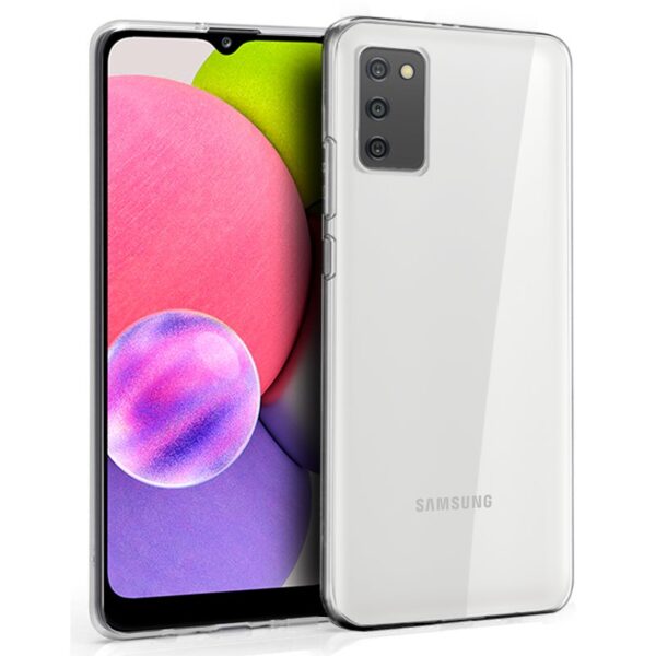 Capa de silicone COOL para Samsung A037 Galaxy A03s (transparente)