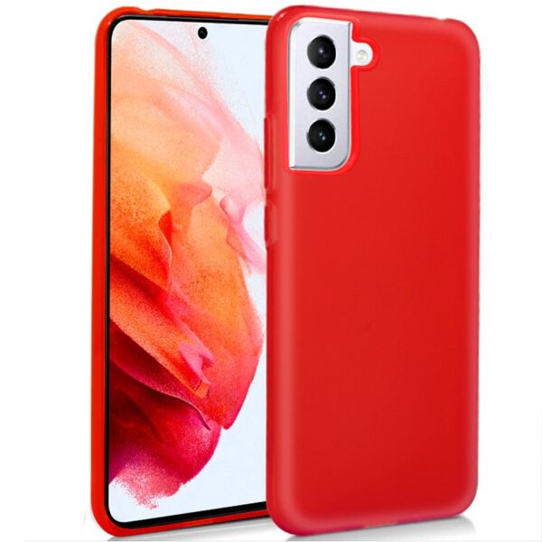 Capa de silicone COOL para Samsung G990 Galaxy S21 (vermelha)