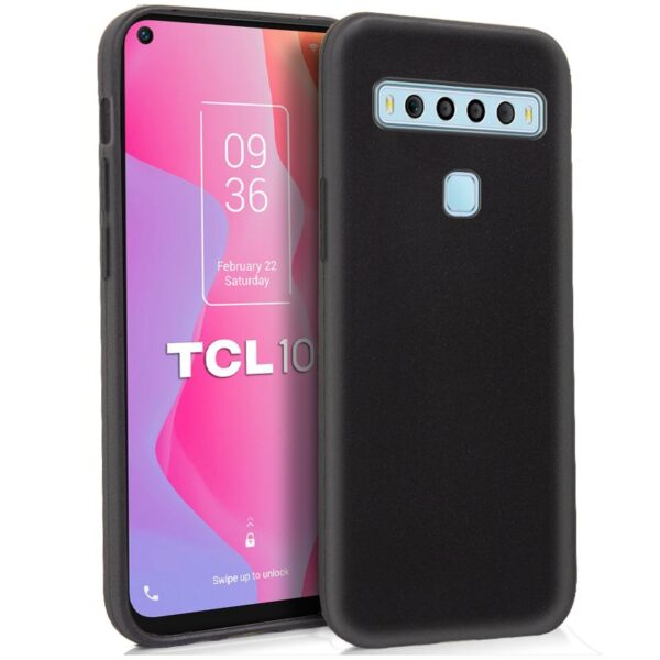 Capa de silicone COOL para TCL 10L (preta)