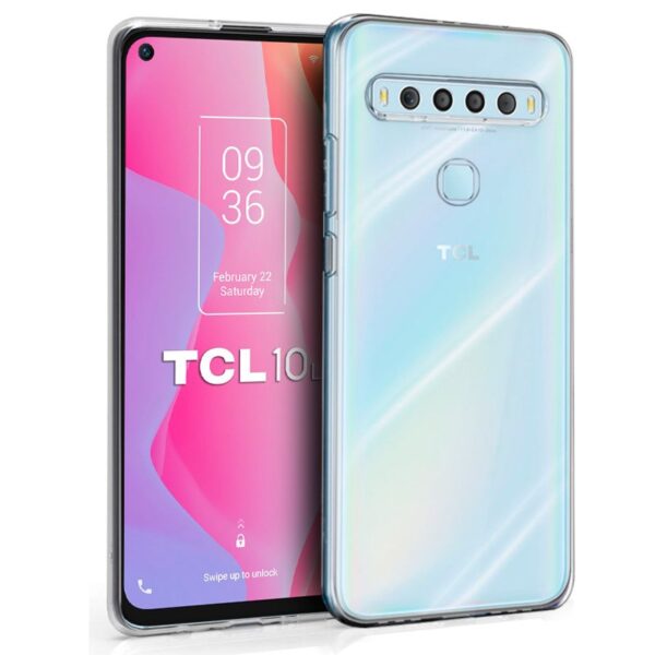 Cobertura de silicone COOL para TCL 10L (transparente)