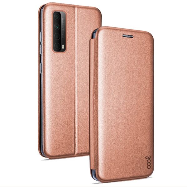 Capa Flip Cover COOL para Huawei P Smart 2021 Elegance Rose Gold