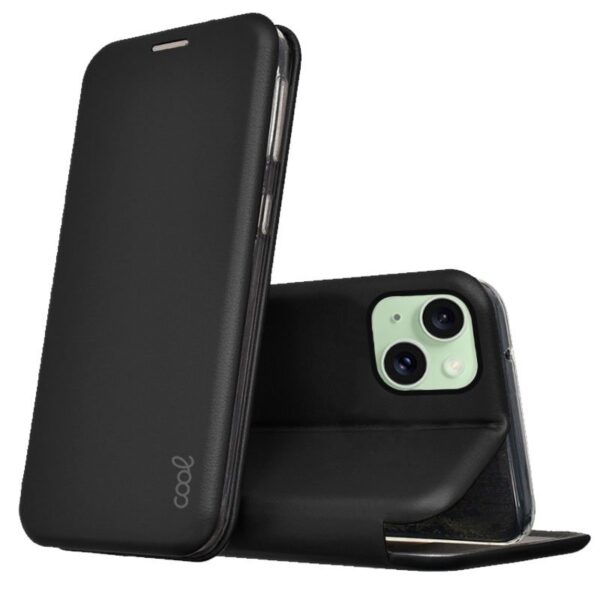 Capa Flip Cover COOL para iPhone 15 Plus Elegance Preto
