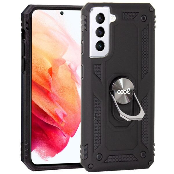 Capa COOL para Samsung G990 Galaxy S21 Hard Ring Preto