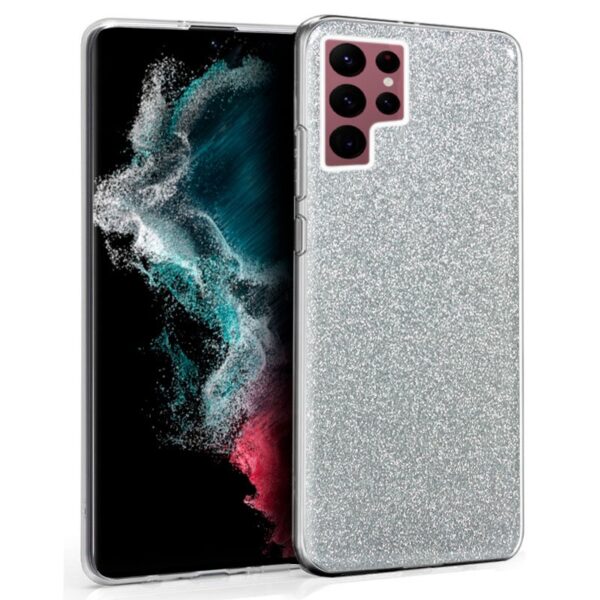 Capa COOL para Samsung S908 Galaxy S22 Ultra Glitter Silver