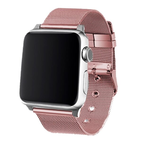 Correia COOL para Apple Watch Series 1 / 2 / 3 / 4 / 5 / 6 / 7 / 8 / 9 / SE (42/44/45 mm) Metal Rosa