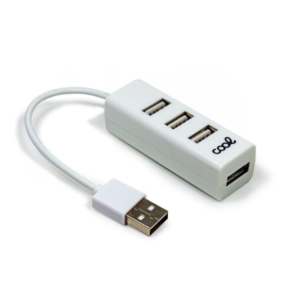 Hub Universal USB 2.0 COOL 4 Portas USB Branco