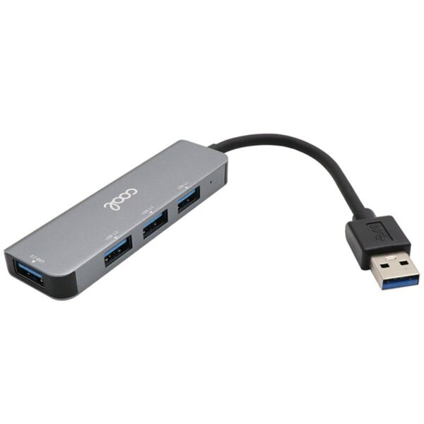 Hub Universal USB COOL 4 portas USB (2.0 / 3.0) Alumínio Cinza