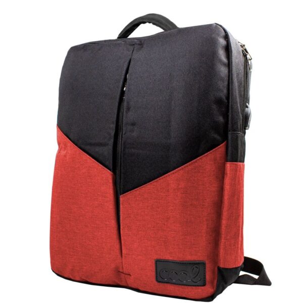 Mochila para laptop 15"-16" COOL Portland Preto-Vermelho