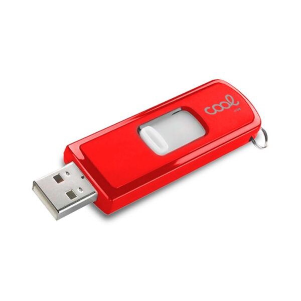 Pen Drive USB x64GB 2.0 COOL Vermelho Básico