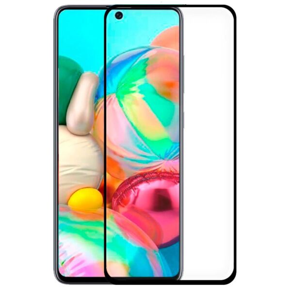 Protetor de ecrã de vidro temperado COOL para Samsung A715 Galaxy A71 / A72 / S10 Lite / Note 10 Lite / Poco M4 Pro 5G (FULL 3D)