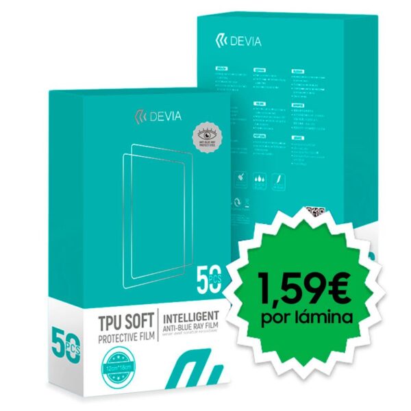 Protetor de Hidrogel Devia Anti-Green Ray (Pack de 50 unidades)