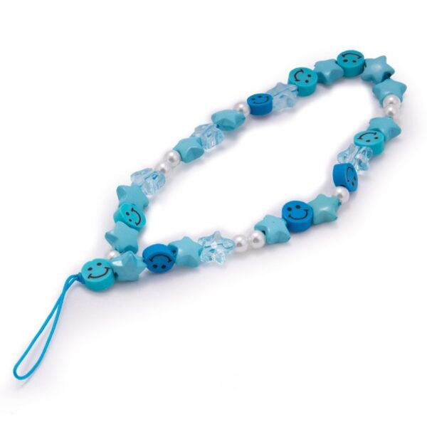 Pulseira universal para smartphone COOL com pingente de estrelas azuis