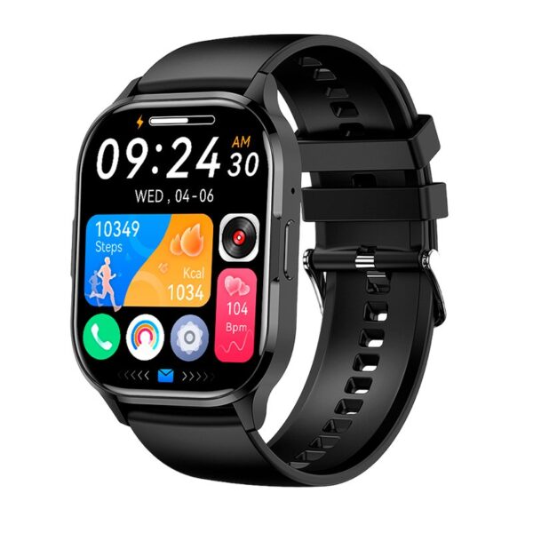 Smartwatch COOL Delta Silicone Preto (Amoled, Chamadas, Esporte, Saúde)
