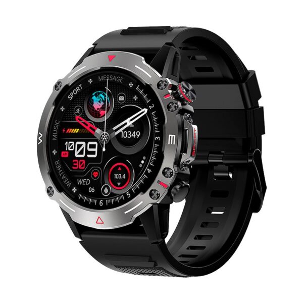 Smartwatch COOL Ecrã AMOLED Adventure Preto (Chamadas, Esporte, Saúde)
