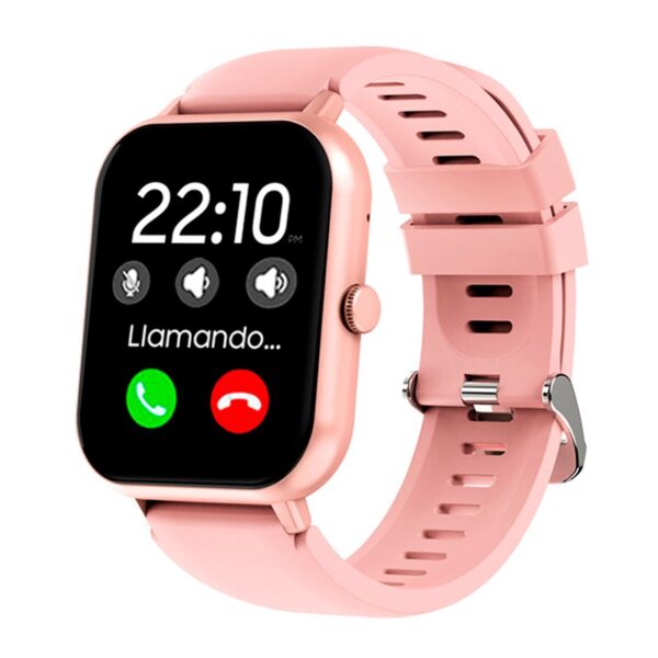 Smartwatch COOL Forest Silicone Rosa (Chamada, Esporte, Sono, Câmera)