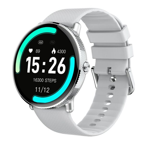 Smartwatch COOL Forever Silicone Cinza (AMOLED, Chamadas, Esporte, Saúde)